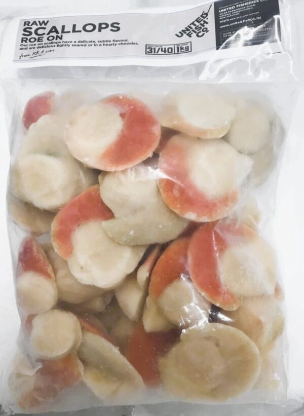 Natural Scallops 31/40 1kg